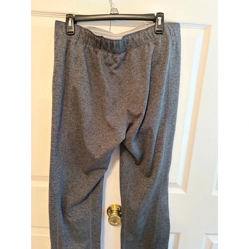 Nike Therma-FIT Gray Heathered Fleece Sweatpants Womens Large Side Pockets